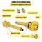 Vevor PTO Shaft PTO Drive Shaft 1-3/8"x6 Spline w/Slip Clutch Yellow T4 31.5-41" T4-YⅢP*800mm*4.05.05B*4FFV1 - alternate 8
