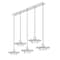 Z-Lite Ludo Brushed Nickel 5 Light Linear Chandelier 829P12-5L-BN-LED - alternate 7