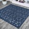 Jonathan Y Talaia Neutral Geometric Navy 5 ft Square Indoor/Outdoor Area Rug IBZ102B-5SQ - alternate 1