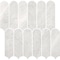 Daltile Eclessia Marble Natural Stone Elongated Fan Mosaic Polished, 9.60 SQFT Per Carton, 10PK M344ELFANMSPL - alternate 6