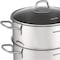 Korkmaz Perla 3 Piece 3.5 Liter Stainless Steel Casserole Steamer with Lid in Silver A1521 - alternate 6