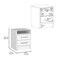 Homeroots 20" White Wood Two Drawer Nightstand 543668 - alternate 14
