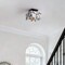 Jonathan Y Alessia 8 in. 1-Light Modern Contemporary Alabaster/Iron Square LED Semi Flush Mount, White and Black JYL1203C - alternate 9