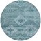 Homeroots 8' Teal Blue And Aqua Round Southwestern Washable Indoor Outdoor Area Rug 588734 - alternate 8