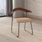 Leisuremod Lyra Collection Modern Chair in Dark Wood back and Taupe Seat, 4PK LCAS-41DTP4 - alternate 10