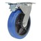 Vestil Elastic Rubber Swivel With Total Brake Caster 8 In. Diameter x 2 In. Width 770 lb Blue/Black CST-BB-8X2ER-SWTB - alternate 1