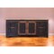 Homeroots 70" Black Solid Wood Cabinet Enclosed Storage Distressed TV Stand 528710 - alternate 1