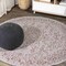 Jonathan Y Rozetta Boho Medallion Textured Weave Red/Taupe 5 ft Round Indoor/Outdoor Area Rug SMB102A-5R - alternate 1