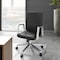 Leisuremod Aleen Office Chair in Upholstered Leather and Iron Frame with Swivel and Tilt, Black AO19BLL - alternate 9