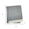 Homeroots 55" X 70" Dark Gray And White Cotton Blend Woven Herringbone Plush Throw Blanket with Fringe 633083 - alternate 5