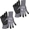 Klein Tools Coated Gloves, Microfoam nitrile, Gray/Black, Medium 2 PK 60584 - alternate 1