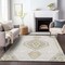 Homeroots 8' X 10' Ivory Gray And Brown Oriental Washable Indoor Outdoor Area Rug 598421 - alternate 9