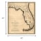 Homeroots 20" X 24" C1823 Early Map Of Florida  Vintage  Poster Wall Art 391959 - alternate 3
