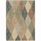 Homeroots 5' X 8' Brown Gold And Taupe Argyle Washable Indoor Outdoor Area Rug 613706 - alternate 8
