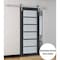 Sartodoors Sturdy Barn Door Frosted Glass 42x84 Solid Core Modern Interior VEREGIO7602BD-S-ANT-4284 - alternate 6
