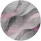 Homeroots 8' Pink Gray And Silver Round Abstract Washable Indoor Outdoor Area Rug 616762 - alternate 8