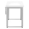 Homeroots Adjustable White and Gray Wood and Metal Sled Computer Desk 490021 - alternate 10