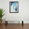 Homeroots 48" Ivory and Black Tufted Velvet Upholstered Bench 569210 - alternate 1