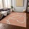 Homeroots 8' X 10' Salmon And Ivory Abstract Washable Indoor Outdoor Area Rug 597520 - alternate 9