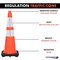 Traffic Kontrol 28in Traffic Safety Cone, 5Lbs, Orange, 6in+4in Hi Intensity Reflective Collars, Bulk Pallet, 288PK TKTC-28-5-OR-2C-288 - alternate 7