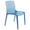 Leisuremod Murray Modern Dining Chair, Transparent Blue MC20TBU - alternate 1