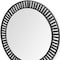 Homeroots 42" Round Black Metal Frame Wall Mirror With Wood Beads 376427 - alternate 8