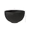 Leisuremod Iris Modern Round Planter - Fiberstone & MGO Clay - Drainage Holes & Weather Covers Included IP12BL - alternate 8