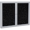 Ghent Enclosed Rubber Bulletin Board 36"x48" PA23648TR-TN - alternate 1