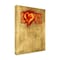 Trademark Fine Art Outdoor Canvas Art - Marcus Jules 'Burning Red Love' Wall Art for Patios, or Gardens GRL02282-OC3547WR - alternate 1