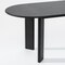 Homeroots 66" Black Solid Wood Oval Dining Table 712220 - alternate 5
