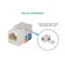 Monoprice Datacom Jack, Cat5, Punch Down, White 5376 - alternate 9