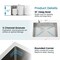 Wrightmaster 18 in. Undermount Single Bowl 20 Gauge Silver Stainless Steel Kitchen Sink with Drain ZOR-BR04D-181808 - alternate 8