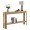 Alaterre Furniture Fluted Solid Wood Console Table 56 in Modern Entryway Table with Storage Shelf AFTBL-008 - alternate 10