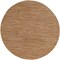 Homeroots 8' Rust Round Abstract Indoor Outdoor Area Rug 572569 - alternate 9