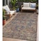 Homeroots 5' X 8' Red Orange and Blue Oriental Washable Non Skid Indoor Outdoor Area Rug 563839 - alternate 1