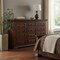 Homeroots 50" Chocolate Solid Wood Six Drawer Triple Dresser 524531 - alternate 7