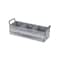 Homeroots 15" Gray Solid Wood And Metal Additional Accessory 487953 - alternate 1
