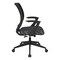 Office Star Products EM Series Screen Back Task Chair with "T" Arms, City Park Steely EM51022N-K108 - alternate 3