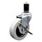 Service Caster 3 Inch Thermoplastic Rubber Wheel 1-3/4 Inch Expanding Stem Caster with Brake SCC-EX05S310-TPRS-SLB-134 - alternate 1