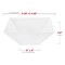 Smarty Had A Party 4 qt. White Square Plastic Serving Bowls (24 Bowls), 24PK 7912-CASE - alternate 9