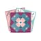 Homeroots 12" X 12" Vintage Turq Blush and Mauve Peel and Stick Removable Tiles 556403 - alternate 8