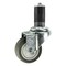 Service Caster 3'' Thermoplastic Rubber Wheel Swivel 1-5/8'' Expanding Stem Caster SCC-EX20S314-TPRB-158 - alternate 1