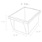 Storex 4 Gallon Recycling Bin, Blue 61505U06C - alternate 4