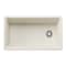 Blanco Inteos SILGRANIT 33in Single Bowl Reversible Undermount Workstation Kitchen Sink - Soft White 443318 - alternate 5