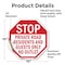 Signmission Stop Private Road Residents and Gue, 10 Inch X 10 Inch, Vinyl Decal OC-D-10-83 - alternate 4