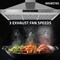 Anzzi 36" 450 CFM 3-Speed Stainless Steel Wall Mount Convertible Pyramid Residential Range Hood RH-AZ0590ESS - alternate 10