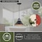 Vaxcel Outland 1 Light Black Gold Farmhouse Outdoor Barn Dome Pendant T0349 - alternate 7