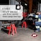 American Forge & Foundry Jack Stand, Pin Adjustment, 10 Ton Load Capacity, 22 in Min Ht, Steel, 1 PR 3309B - alternate 5