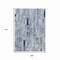 Homeroots 9' X 12' Blue And Gray Striped Washable Indoor Outdoor Area Rug 615516 - alternate 8