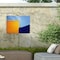 Trademark Fine Art Outdoor Canvas Art - Harry Verschelden  'Yellow Blue Geometry' Wall Art for Patios, or Gardens 1X32374-OC1419WR - alternate 7